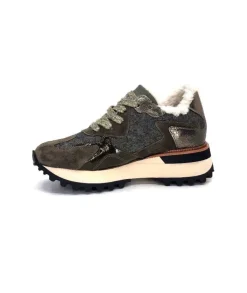 Alpe 2145 Cuir Kaki*Femme Baskets