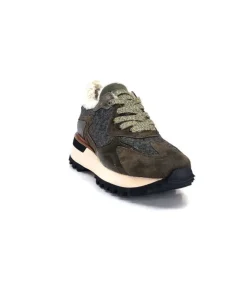Alpe 2145 Cuir Kaki*Femme Baskets