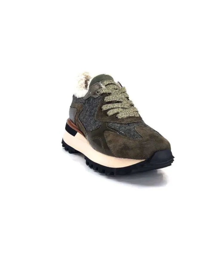 Alpe 2145 Cuir Kaki*Femme Baskets