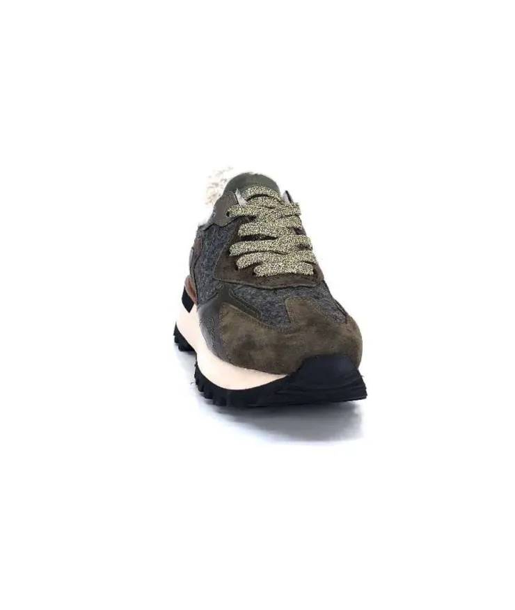 Alpe 2145 Cuir Kaki*Femme Baskets