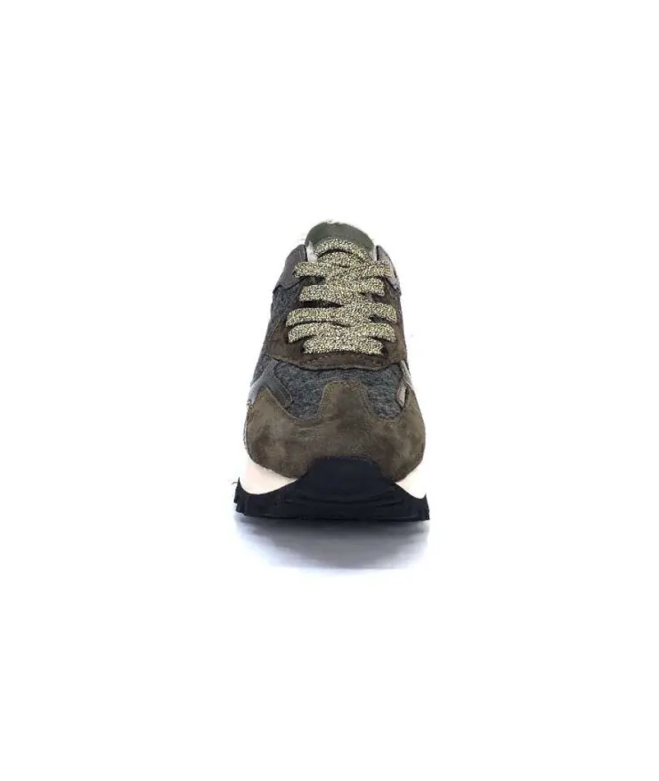 Alpe 2145 Cuir Kaki*Femme Baskets