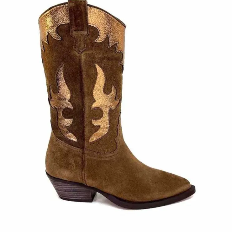 Alpe 20881146 Daim Marron*Femme Santiags