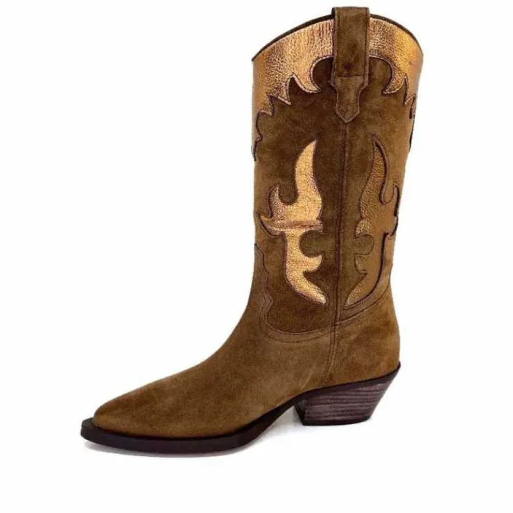 Alpe 20881146 Daim Marron*Femme Santiags