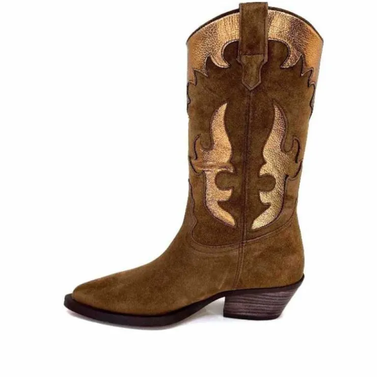 Alpe 20881146 Daim Marron*Femme Santiags