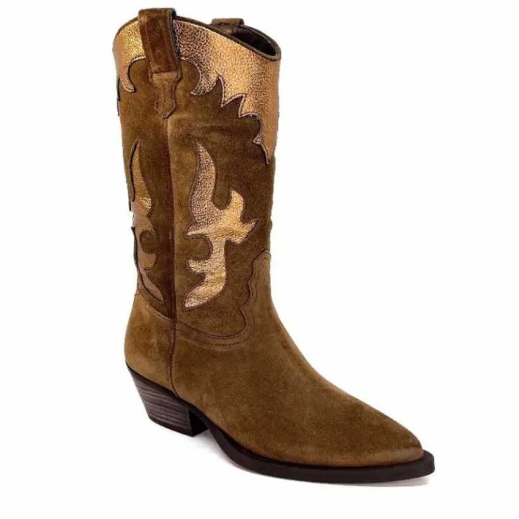 Alpe 20881146 Daim Marron*Femme Santiags