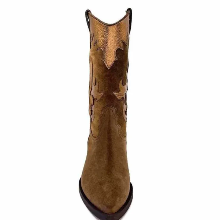 Alpe 20881146 Daim Marron*Femme Santiags