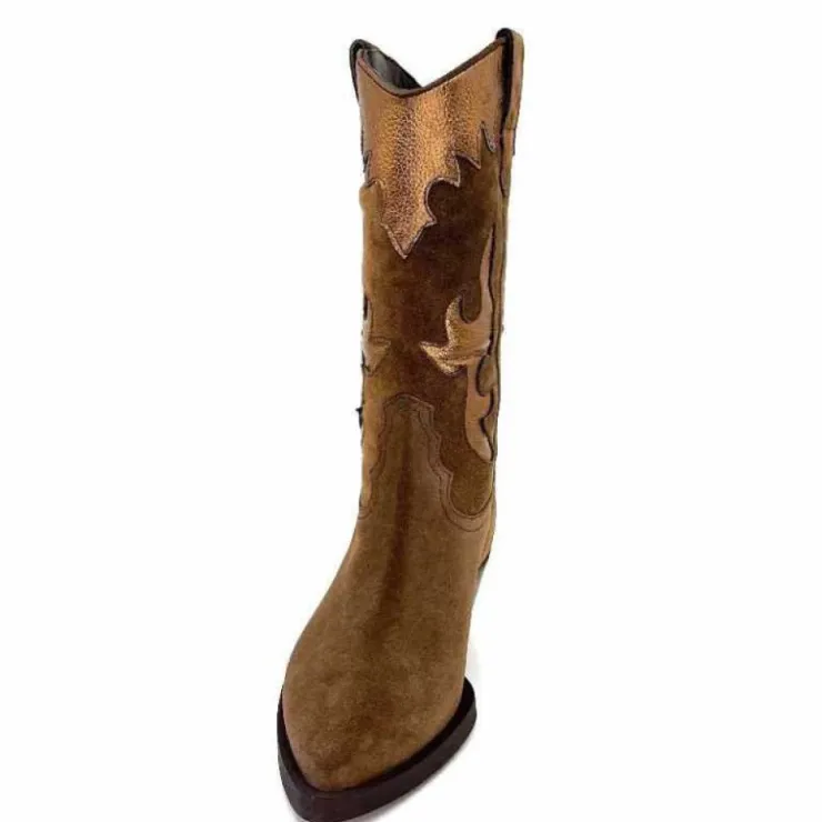Alpe 20881146 Daim Marron*Femme Santiags