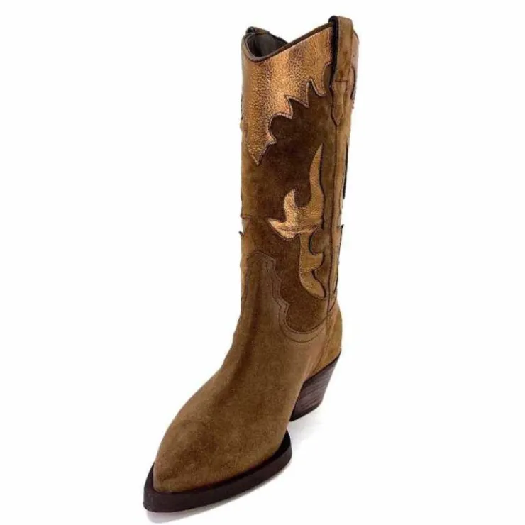 Alpe 20881146 Daim Marron*Femme Santiags
