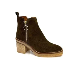Alpe 26791140 Daim Olive*Femme Bottines