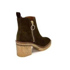 Alpe 26791140 Daim Olive*Femme Bottines