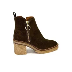 Alpe 26791140 Daim Olive*Femme Bottines