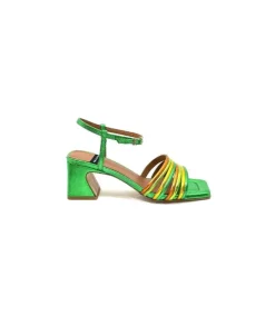 angel alarcon 23042 Cuir Metal Vert*Femme Sandales