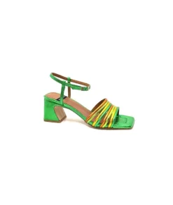 angel alarcon 23042 Cuir Metal Vert*Femme Sandales