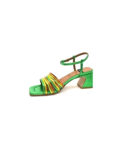 angel alarcon 23042 Cuir Metal Vert*Femme Sandales