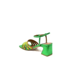 angel alarcon 23042 Cuir Metal Vert*Femme Sandales