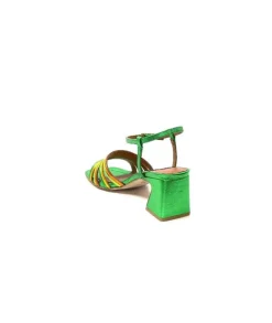angel alarcon 23042 Cuir Metal Vert*Femme Sandales