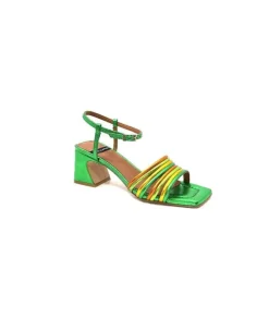 angel alarcon 23042 Cuir Metal Vert*Femme Sandales