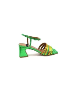 angel alarcon 23042 Cuir Metal Vert*Femme Sandales