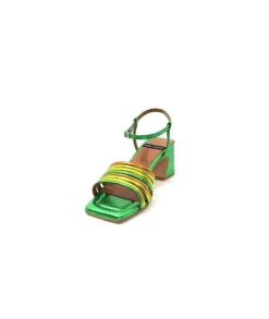 angel alarcon 23042 Cuir Metal Vert*Femme Sandales