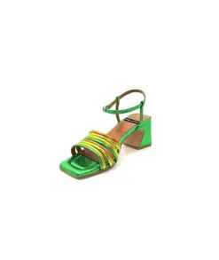 angel alarcon 23042 Cuir Metal Vert*Femme Sandales