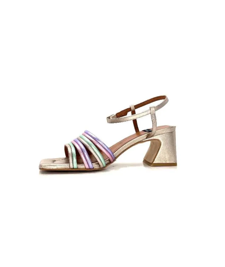 angel alarcon 23042 Cuir Metal Champagne*Femme Sandales