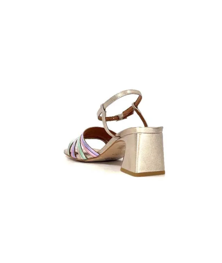angel alarcon 23042 Cuir Metal Champagne*Femme Sandales