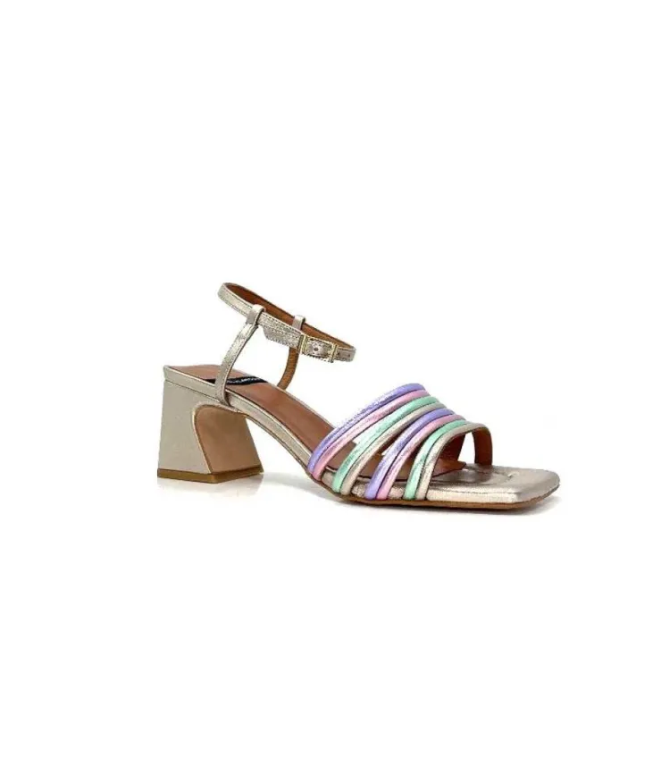 angel alarcon 23042 Cuir Metal Champagne*Femme Sandales