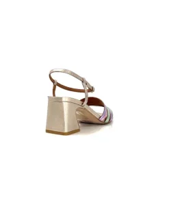 angel alarcon 23042 Cuir Metal Champagne*Femme Sandales