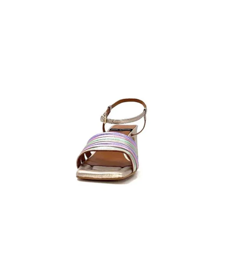 angel alarcon 23042 Cuir Metal Champagne*Femme Sandales