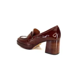 angel alarcon 23524 Cuir Vernis Whisky*Femme Mocassins