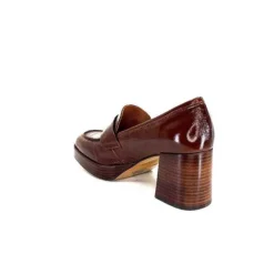 angel alarcon 23524 Cuir Vernis Whisky*Femme Mocassins