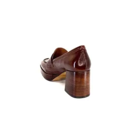 angel alarcon 23524 Cuir Vernis Whisky*Femme Mocassins