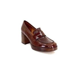 angel alarcon 23524 Cuir Vernis Whisky*Femme Mocassins