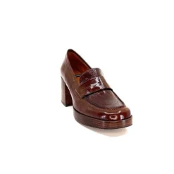 angel alarcon 23524 Cuir Vernis Whisky*Femme Mocassins