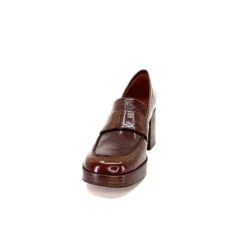 angel alarcon 23524 Cuir Vernis Whisky*Femme Mocassins