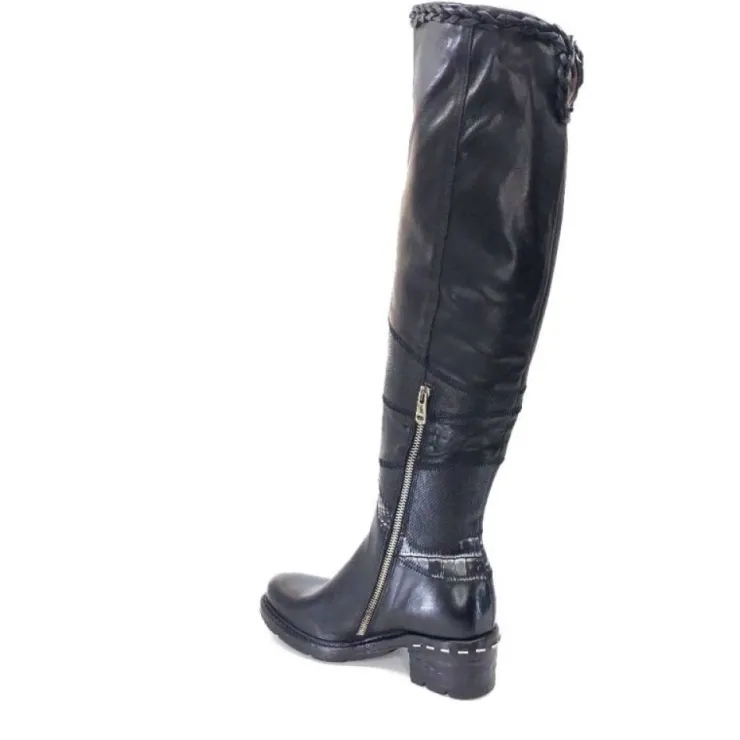 AS 98 As98 A52301 Cuir Noir*Femme Bottes