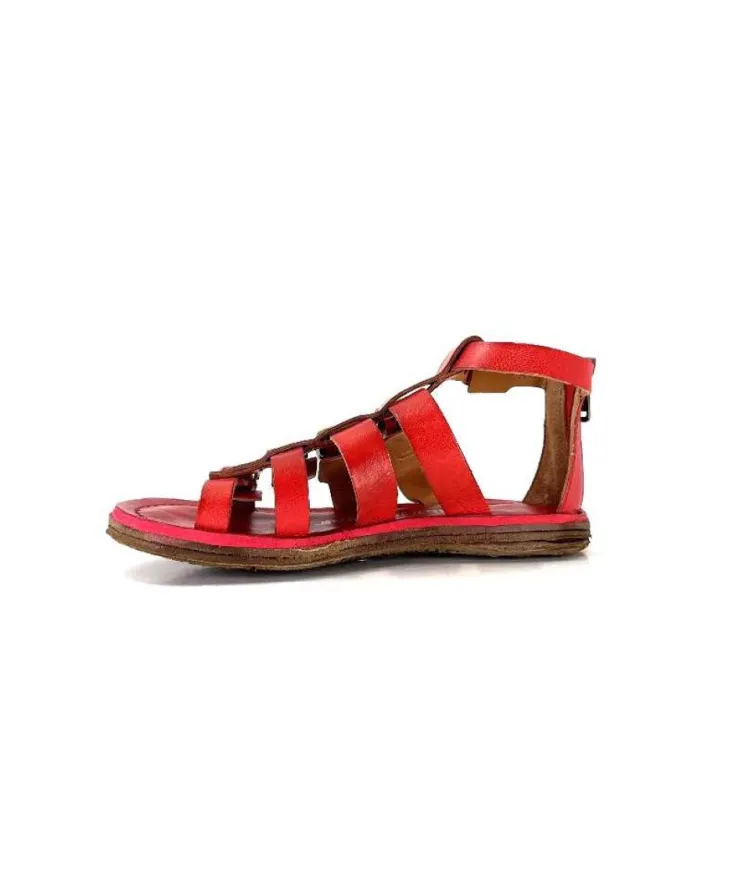 AS 98 As98 P19010 Cuir Rouge*Femme Sandales