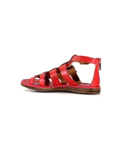 AS 98 As98 P19010 Cuir Rouge*Femme Sandales