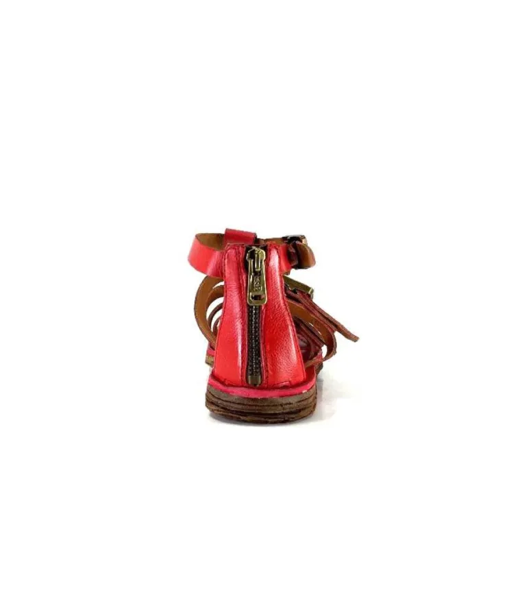 AS 98 As98 P19010 Cuir Rouge*Femme Sandales