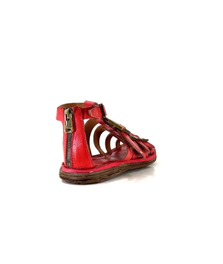 AS 98 As98 P19010 Cuir Rouge*Femme Sandales