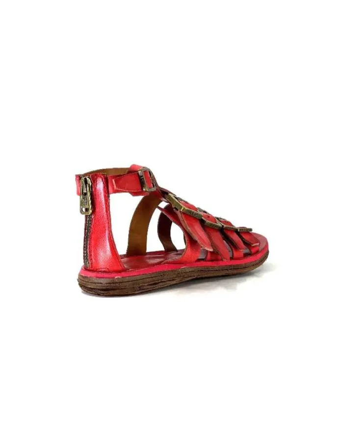 AS 98 As98 P19010 Cuir Rouge*Femme Sandales