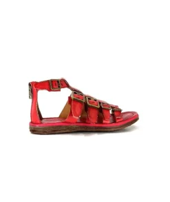 AS 98 As98 P19010 Cuir Rouge*Femme Sandales