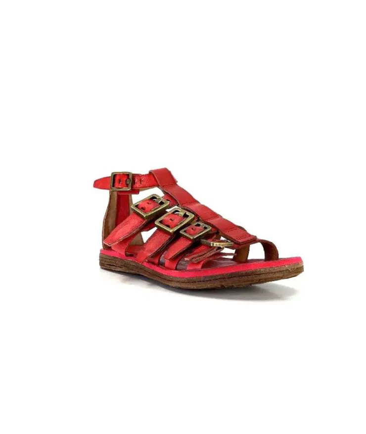 AS 98 As98 P19010 Cuir Rouge*Femme Sandales