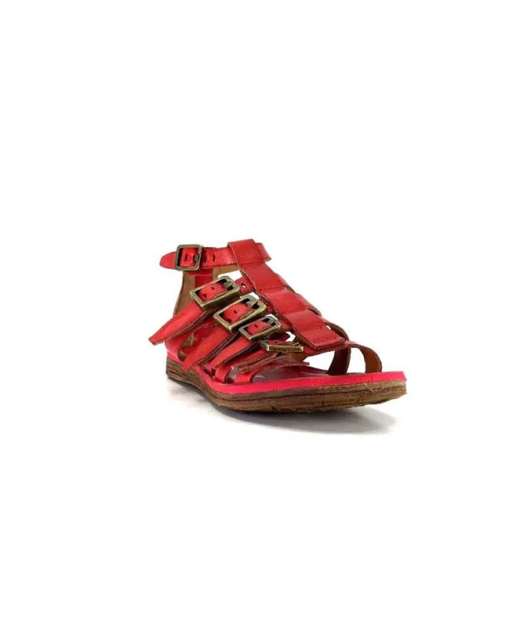 AS 98 As98 P19010 Cuir Rouge*Femme Sandales