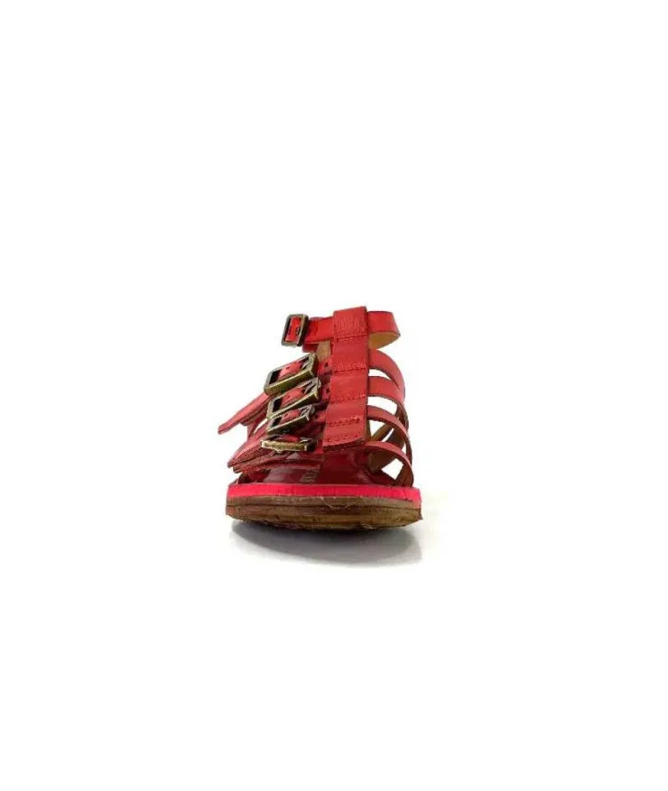 AS 98 As98 P19010 Cuir Rouge*Femme Sandales