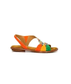 Audley 22300 Daim Textile Multicolore*Femme Sandales