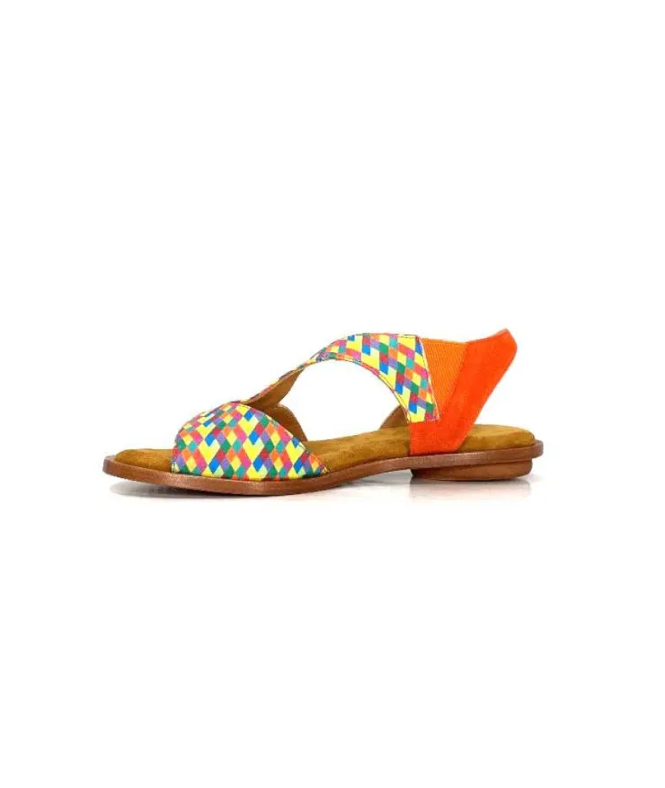Audley 22300 Daim Textile Multicolore*Femme Sandales