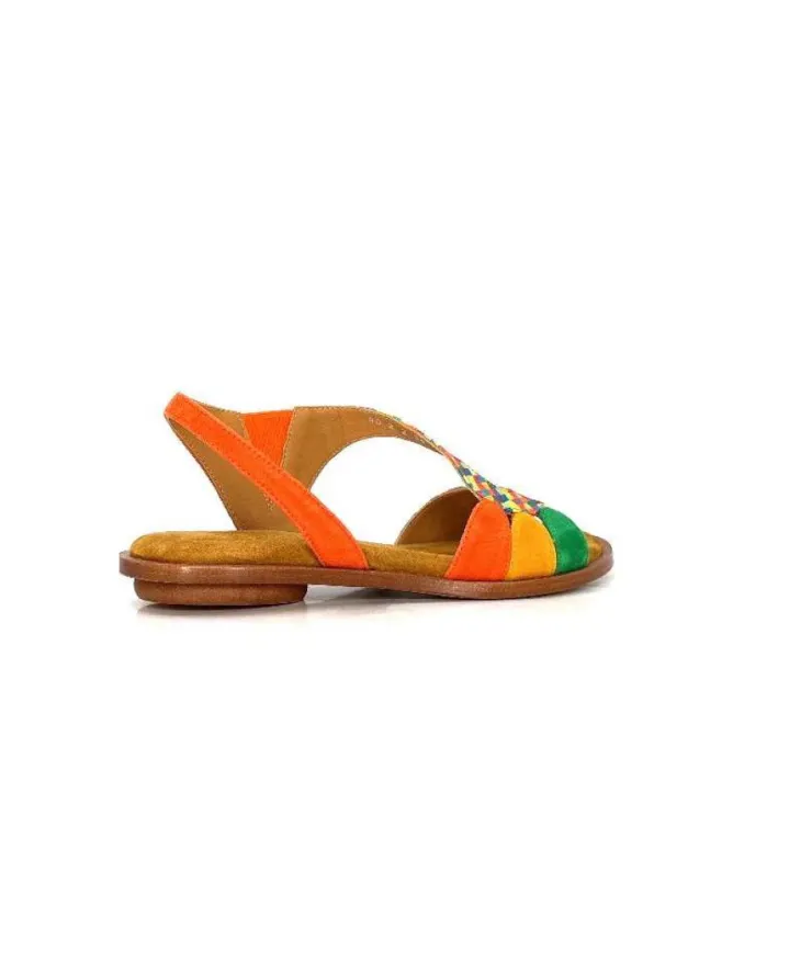 Audley 22300 Daim Textile Multicolore*Femme Sandales