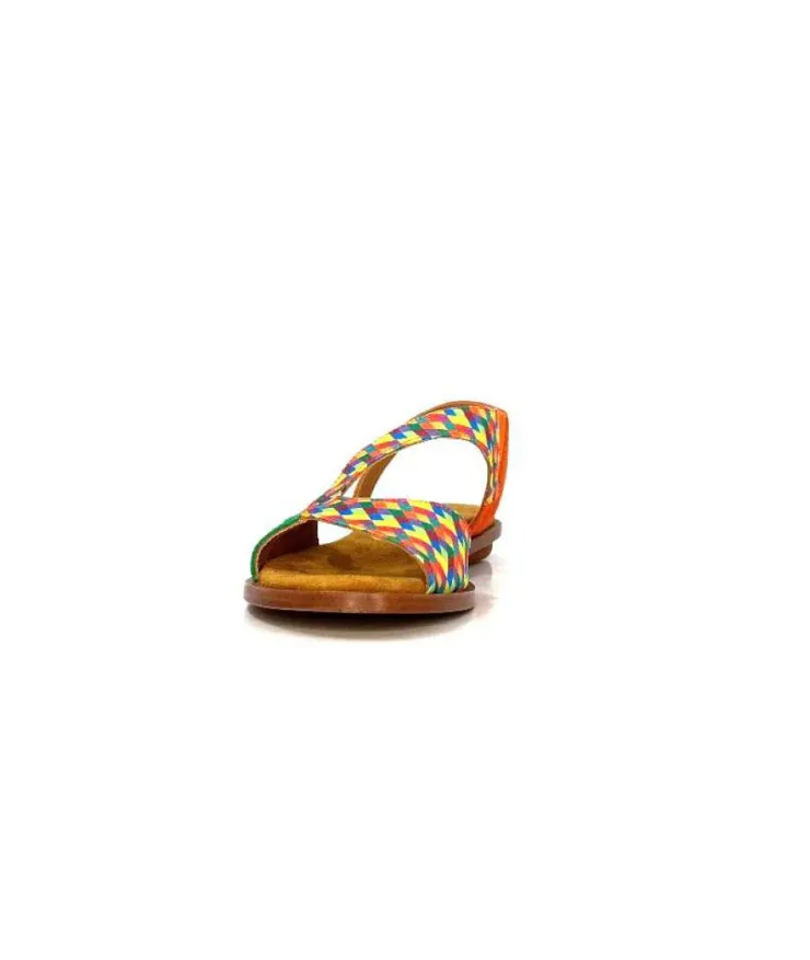Audley 22300 Daim Textile Multicolore*Femme Sandales