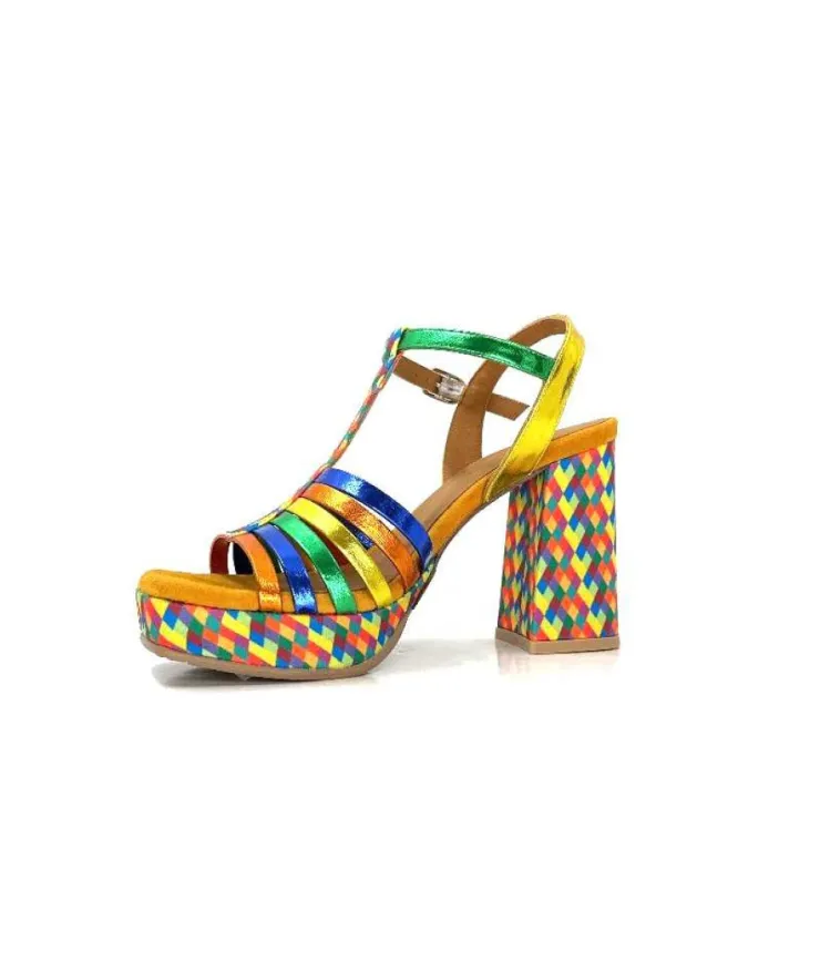 Audley 22240Cuir Multicolore*Femme Sandales